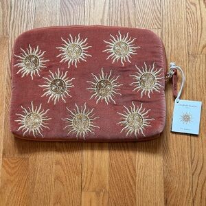 Elizabeth Scarlet, Sun Goddess Embroidered Laptop Sleeve - NWT